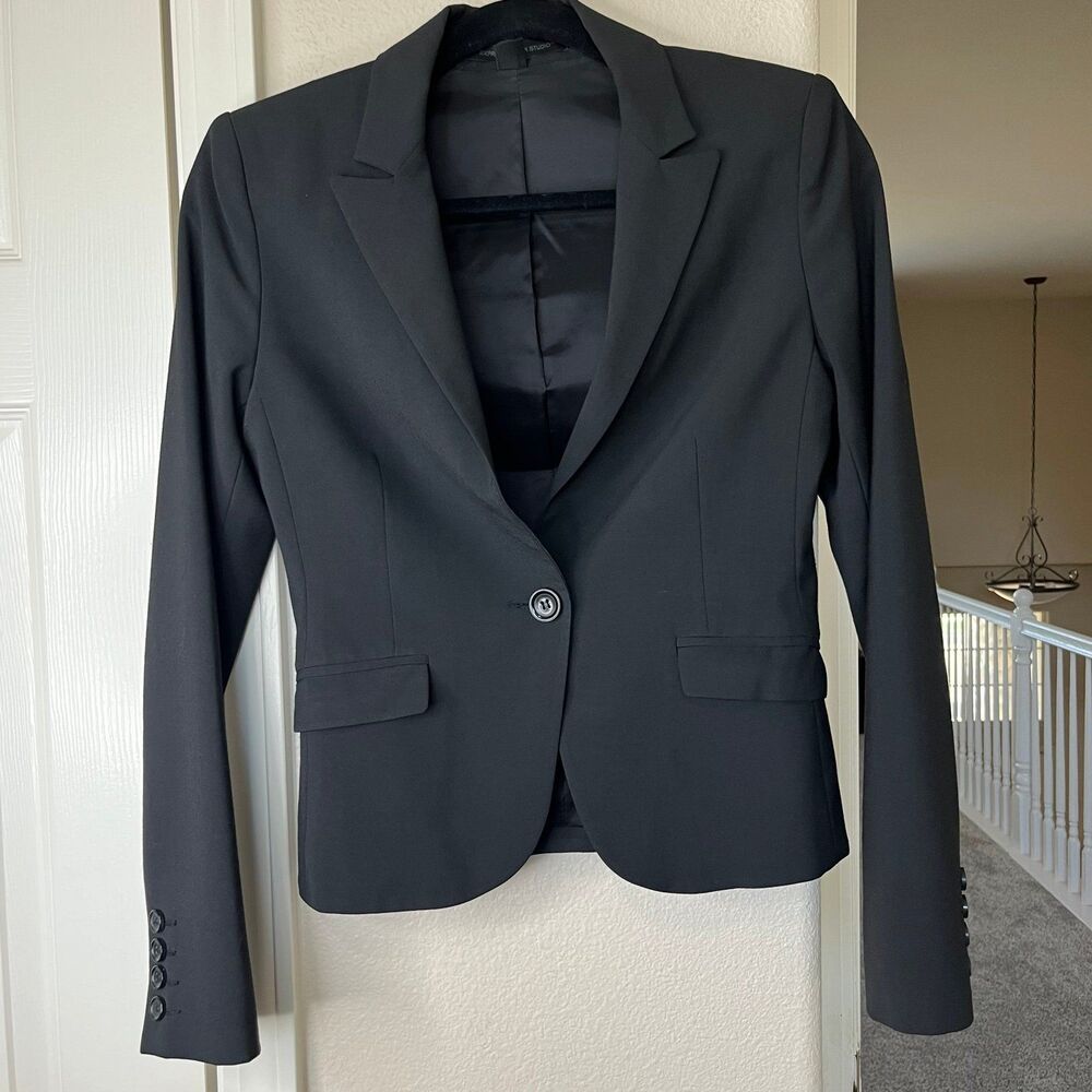 Express Design Studio Women’s Blazer Casual Wear Jacket Long Sleeve Size 0 #465